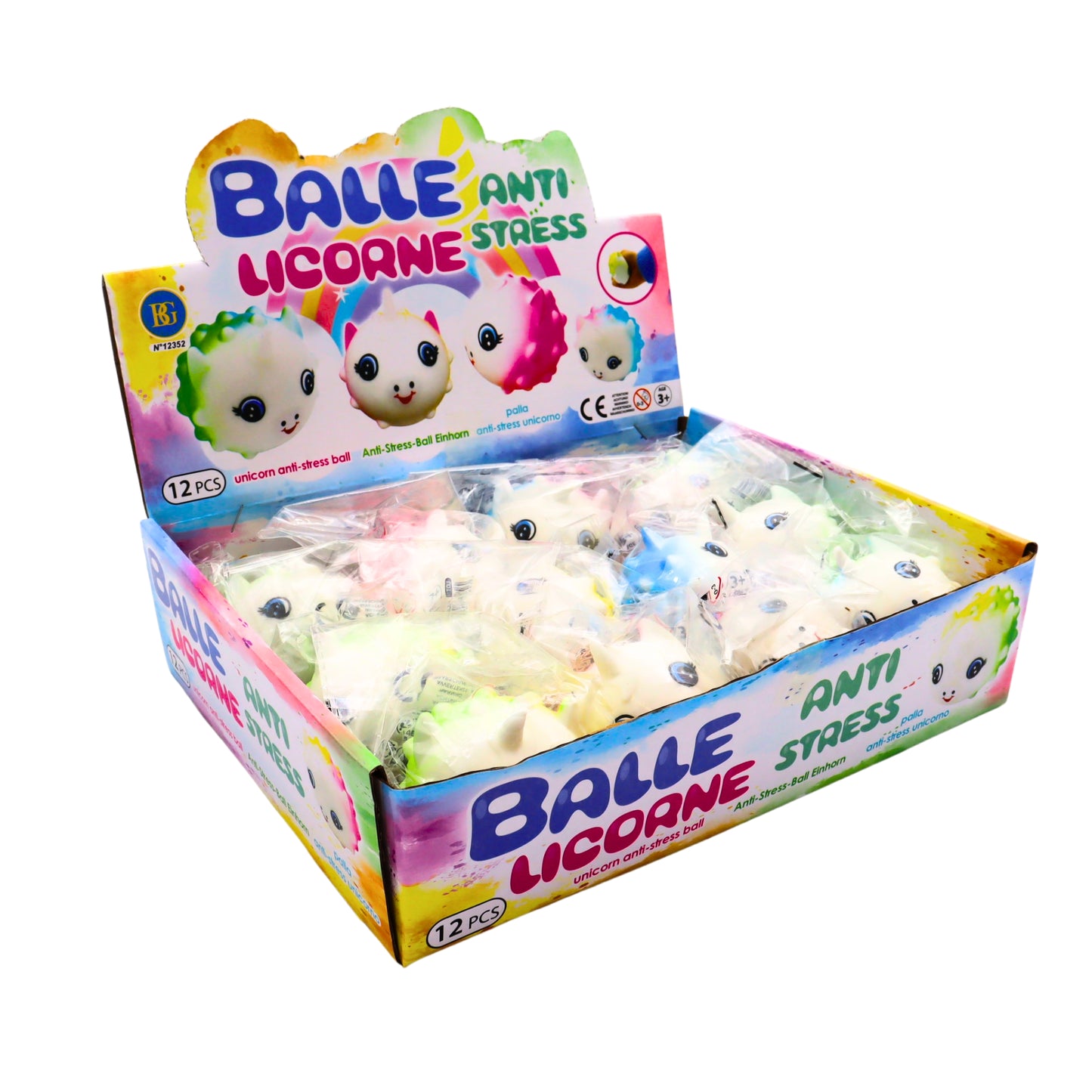 LICORNE BOULE ANTISTRESS X12PCS (BG12352) 288