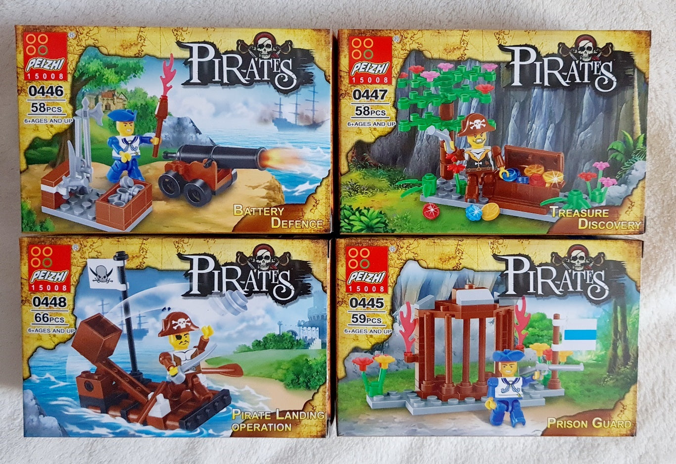 PIRATE A CONSTRUIRE X12PCS (MJ132122)