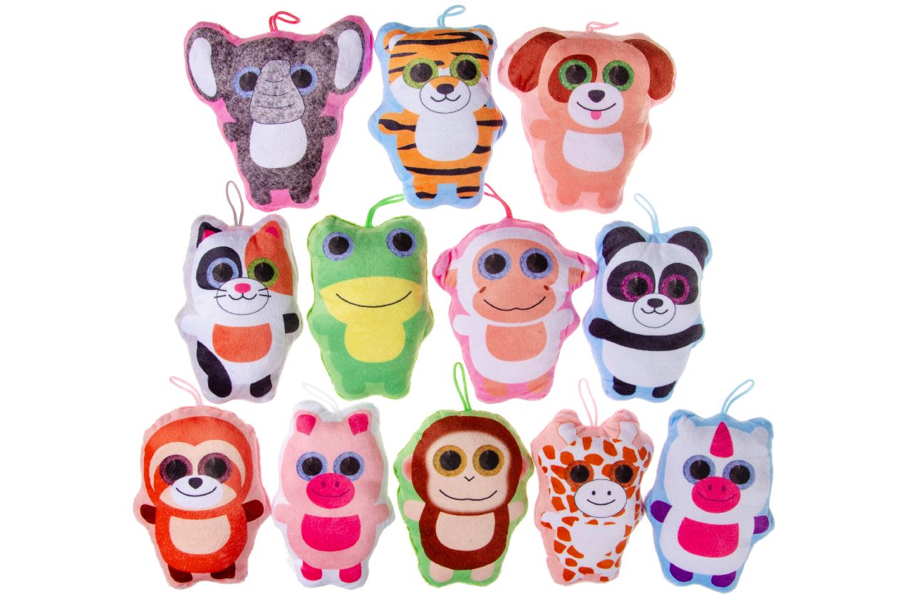 PELUCHE ANIMAUX 12 ASST 15 CM X24PCS (LG1909) 504/24