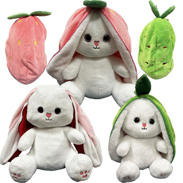 GROSSE PELUCHE LAPIN FRUIT 60 CM (MJ80221)