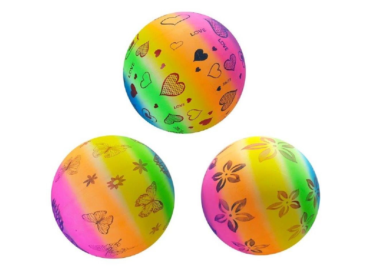 BALLON FLUO AEC DESSIN X10PCS (LG4802)